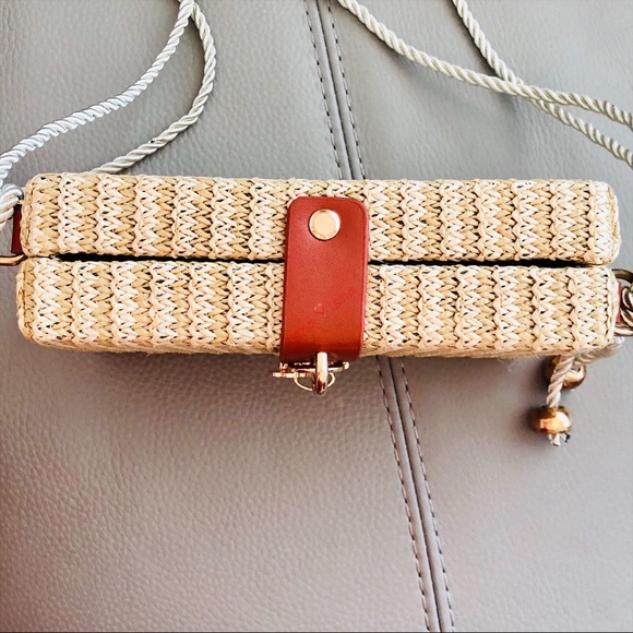 Meadow, Picnic Basket inspired Shoulder Bag BEIGE - Picture 6 of 9